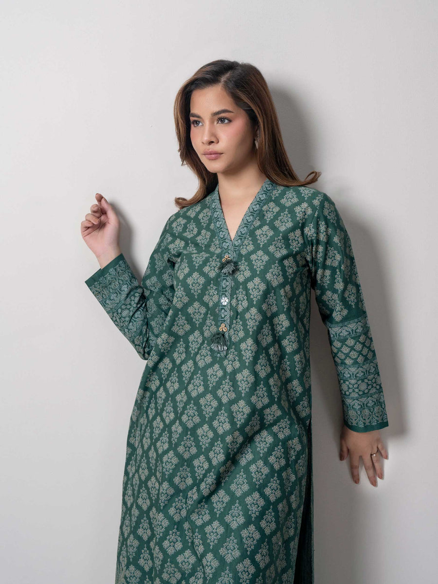 Slub Khaddar Shirt (Pret) - Pehnaawaa