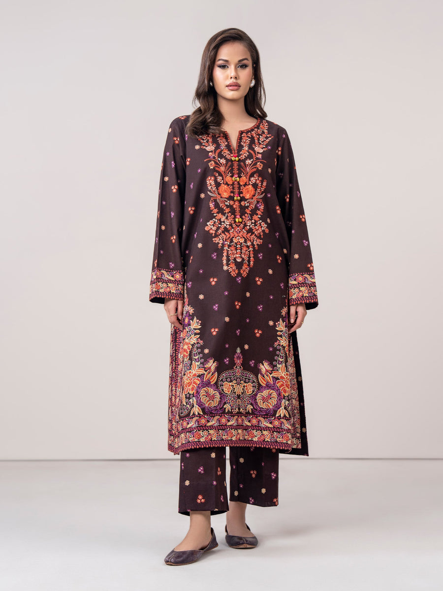 2 Piece Khaddar Suit (Pret) - Pehnaawaa