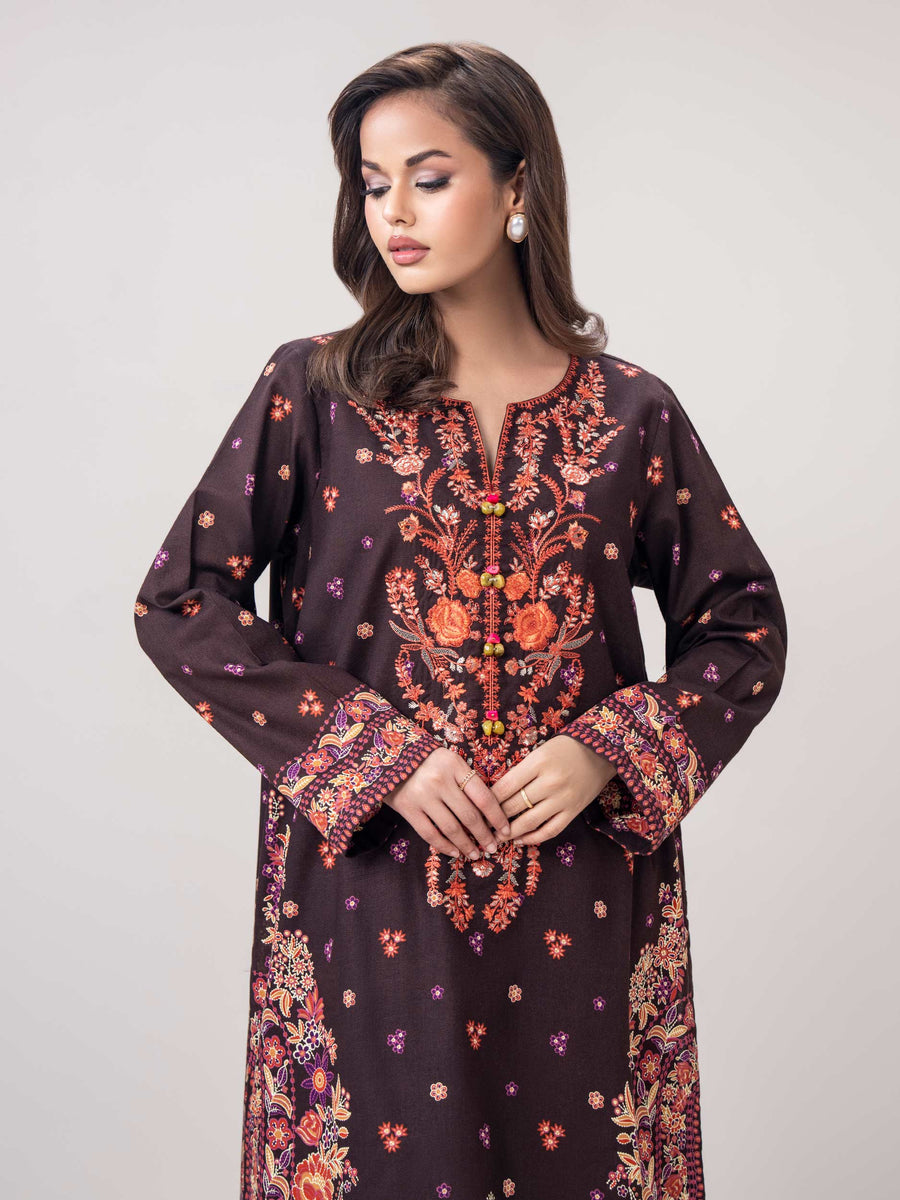 2 Piece Khaddar Suit (Pret) - Pehnaawaa