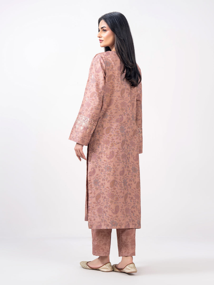 2 Piece Khaddar Suit- Embroidered (Pret) - Pehnaawaa