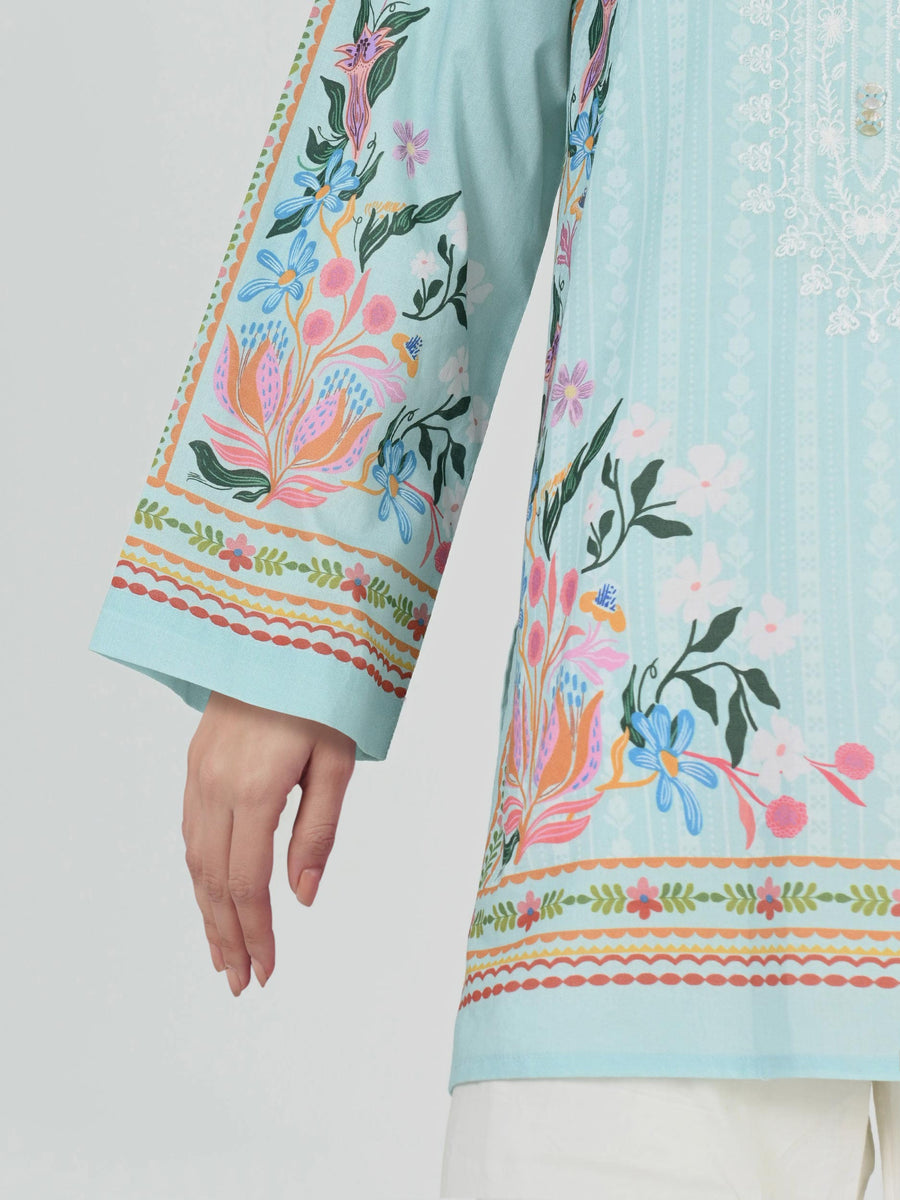 Lawn Kurti- Embroidered (Pret) - Pehnaawaa