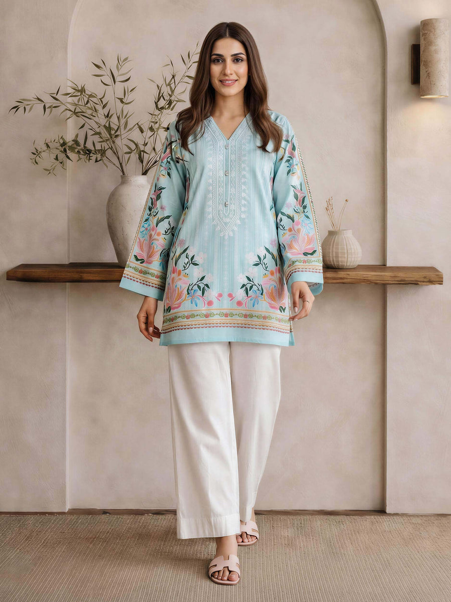 Lawn Kurti- Embroidered (Pret) - Pehnaawaa