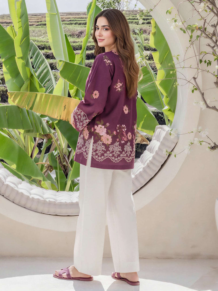 Lawn Slub Kurti (Pret) - Pehnaawaa