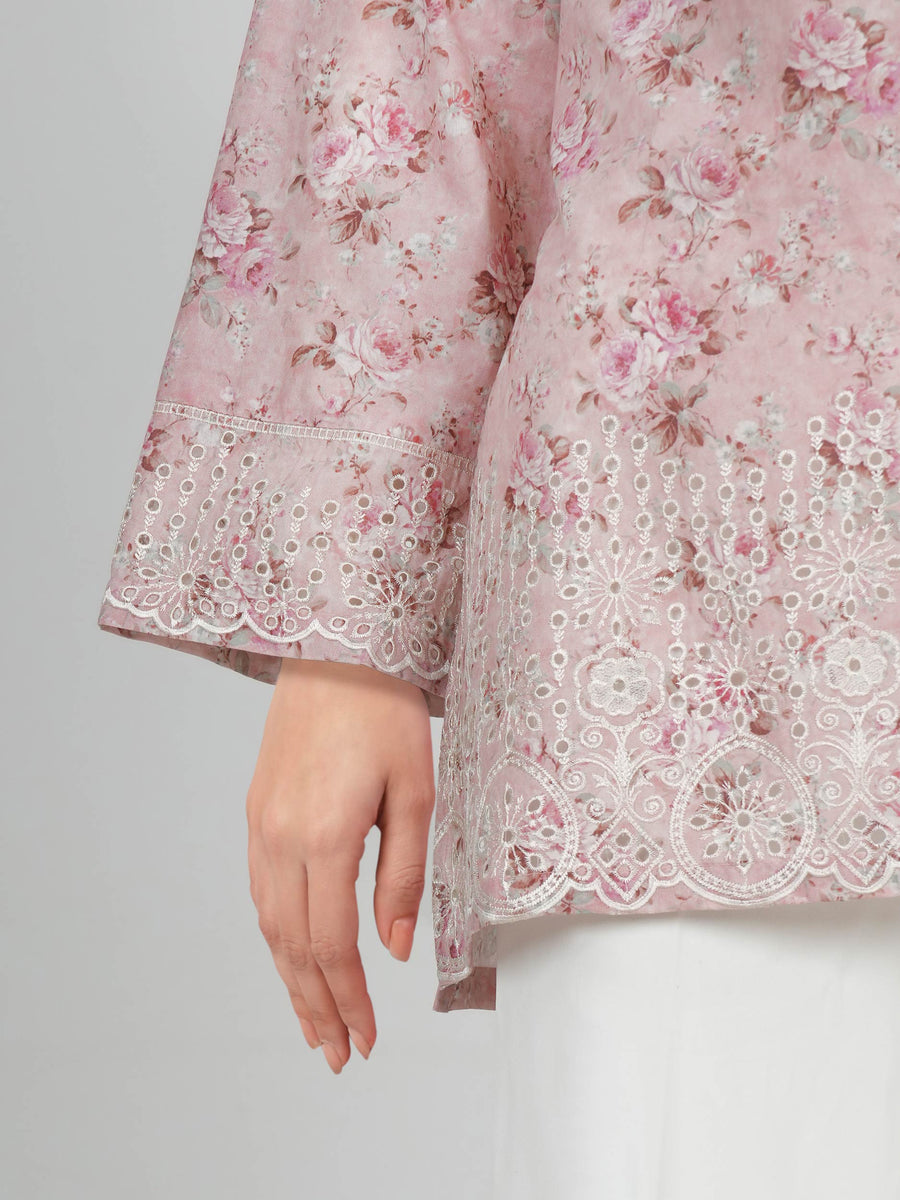 Lawn Kurti- Embroidered (Pret) - Pehnaawaa