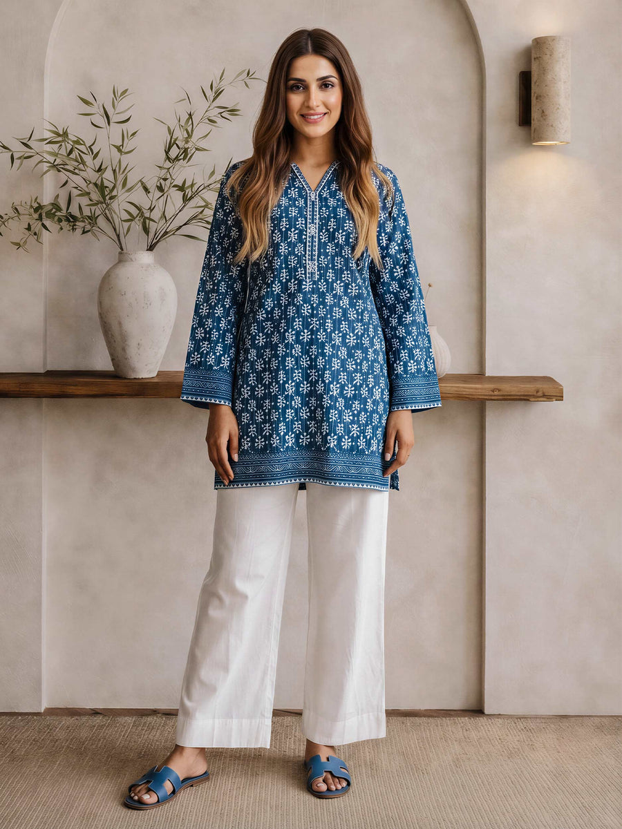 Lawn Kurti (Pret) - Pehnaawaa