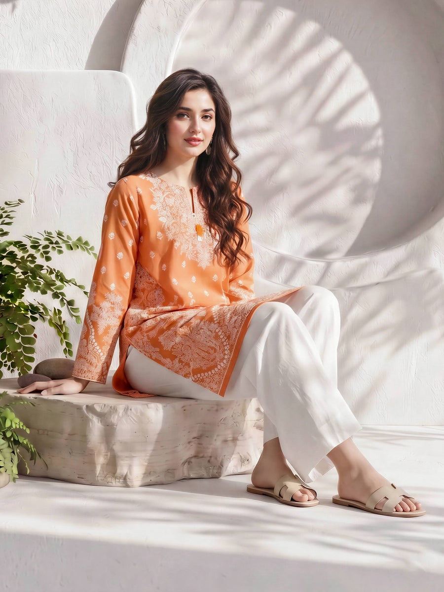 Lawn Kurti (Pret) - Pehnaawaa