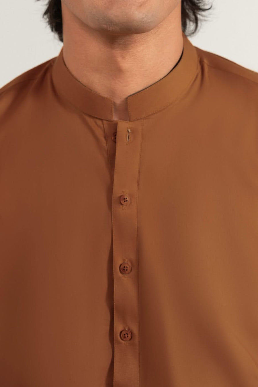 GOTS Organic Cotton Kurta Slim Band Collar - Pehnaawaa