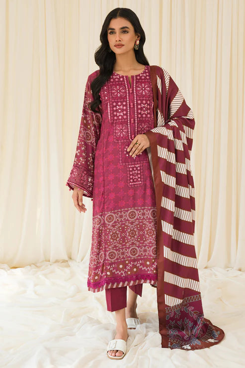 2 Piece - Embroidered Linen Suit PB921C