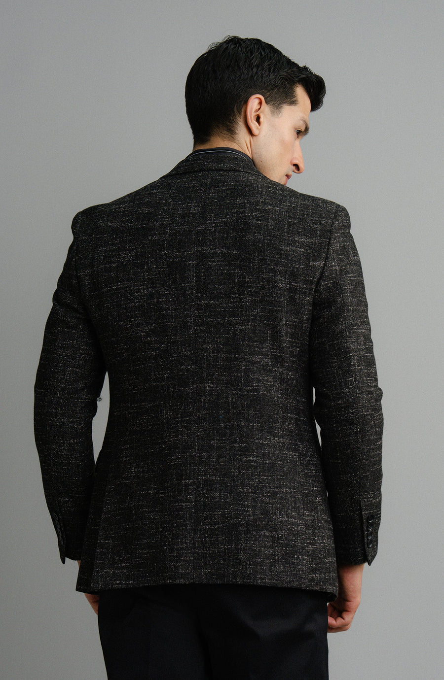 ABLAZE BLAZER -  BLACK TEXTURED