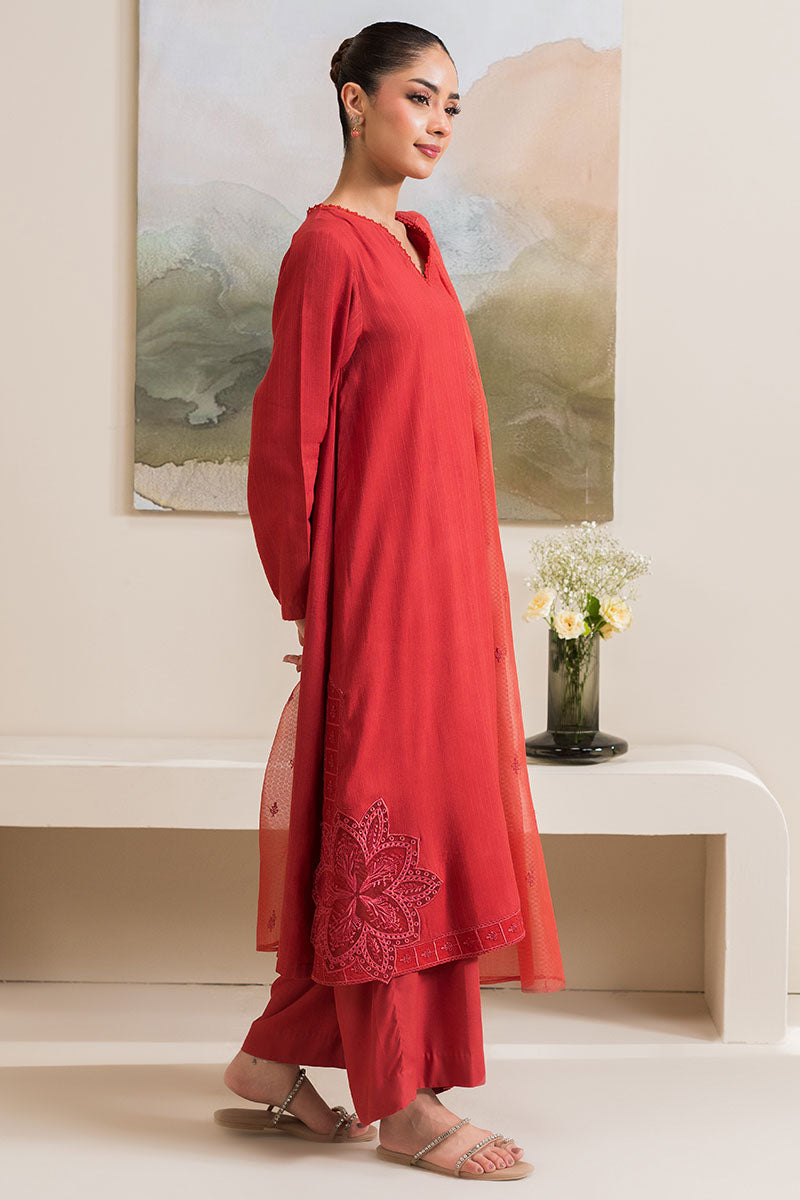 SAFFRON GOLD-2PC (SHIRT & DUPATTA) - Pehnaawaa