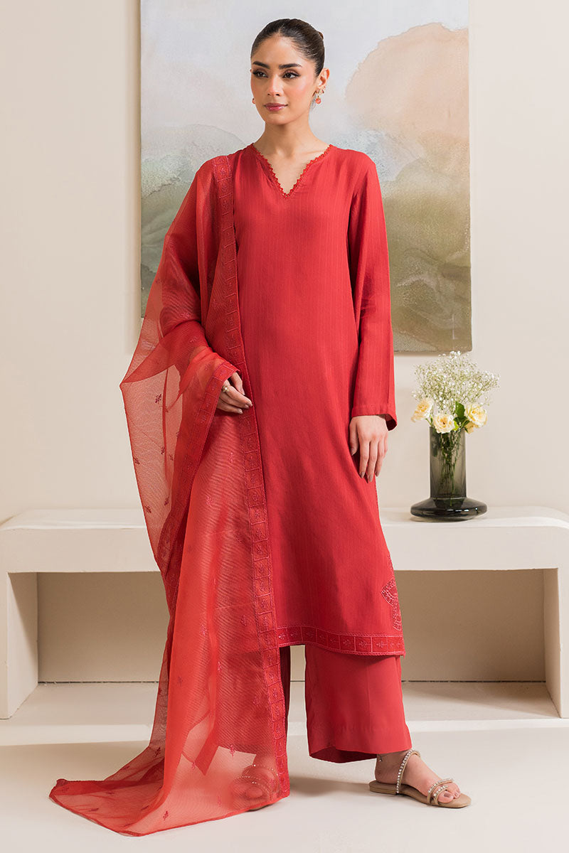 SAFFRON GOLD-2PC (SHIRT & DUPATTA) - Pehnaawaa