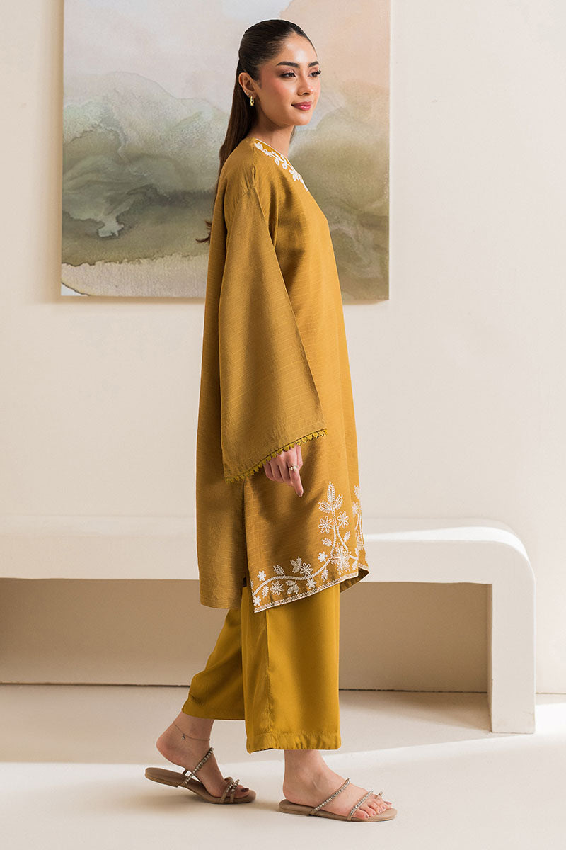 SAGE GREEN EMBROIDERED LINEN SHIRT - Pehnaawaa