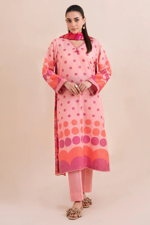 2 Piece - Digital Printed Jacquard Suit P1085