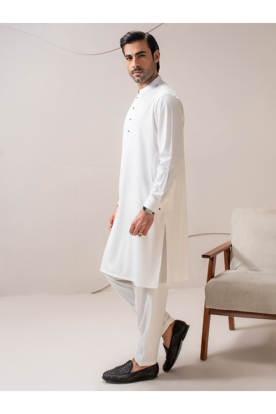 Two Piece Mens Wash And Wear Suit Effortless Style