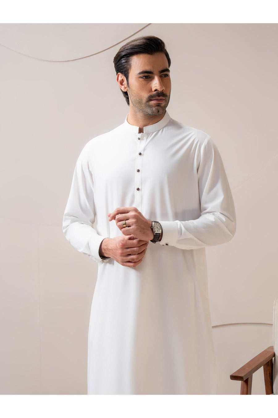 Two Piece Mens Wash And Wear Suit Effortless Style