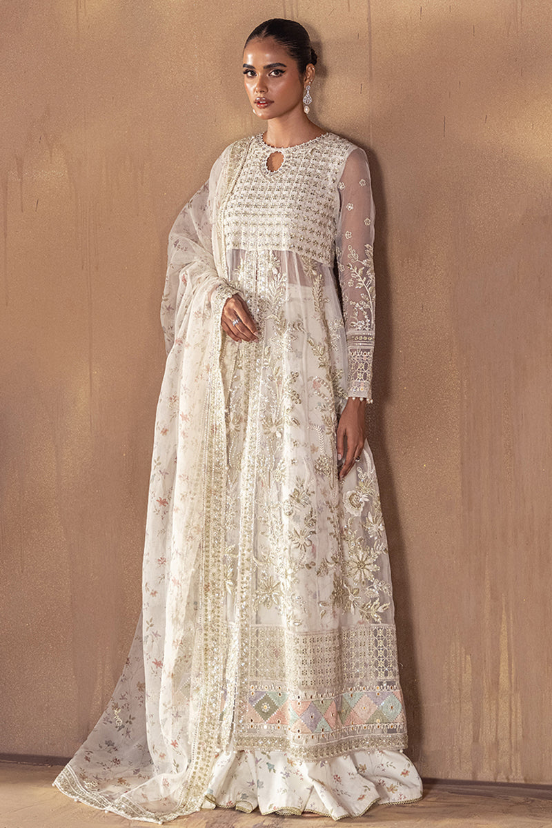 GHAZAL-3PC ORGANZA EMBROIDERED PRET - Pehnaawaa