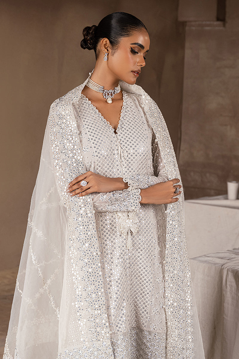 KASHISH-3PC CHIFFON EMBROIDERED PRET - Pehnaawaa