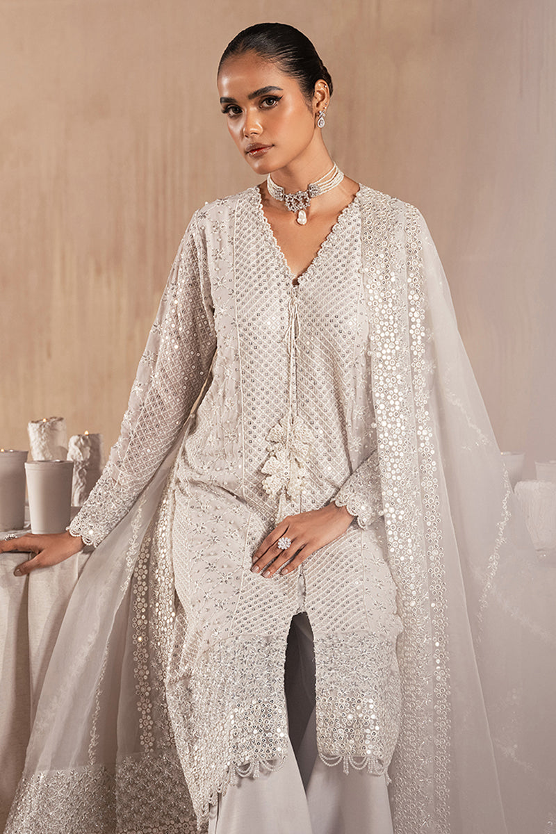 KASHISH-3PC CHIFFON EMBROIDERED PRET - Pehnaawaa
