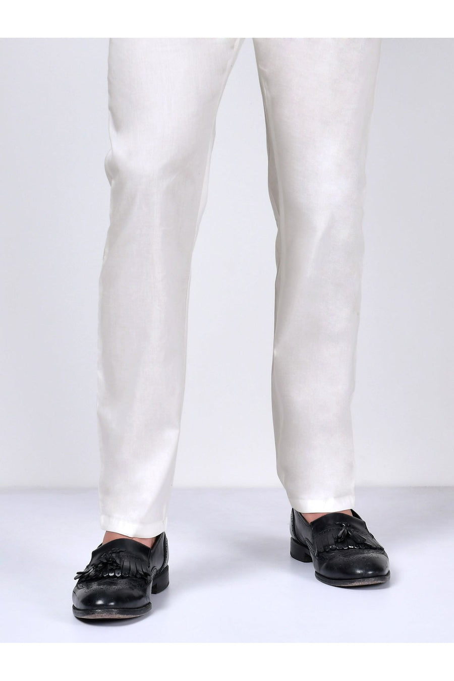 Dyed Cotton Trousers for Elegant Comfort