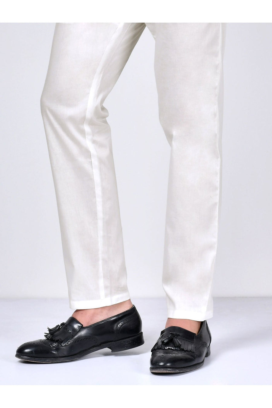 Dyed Cotton Trousers for Elegant Comfort