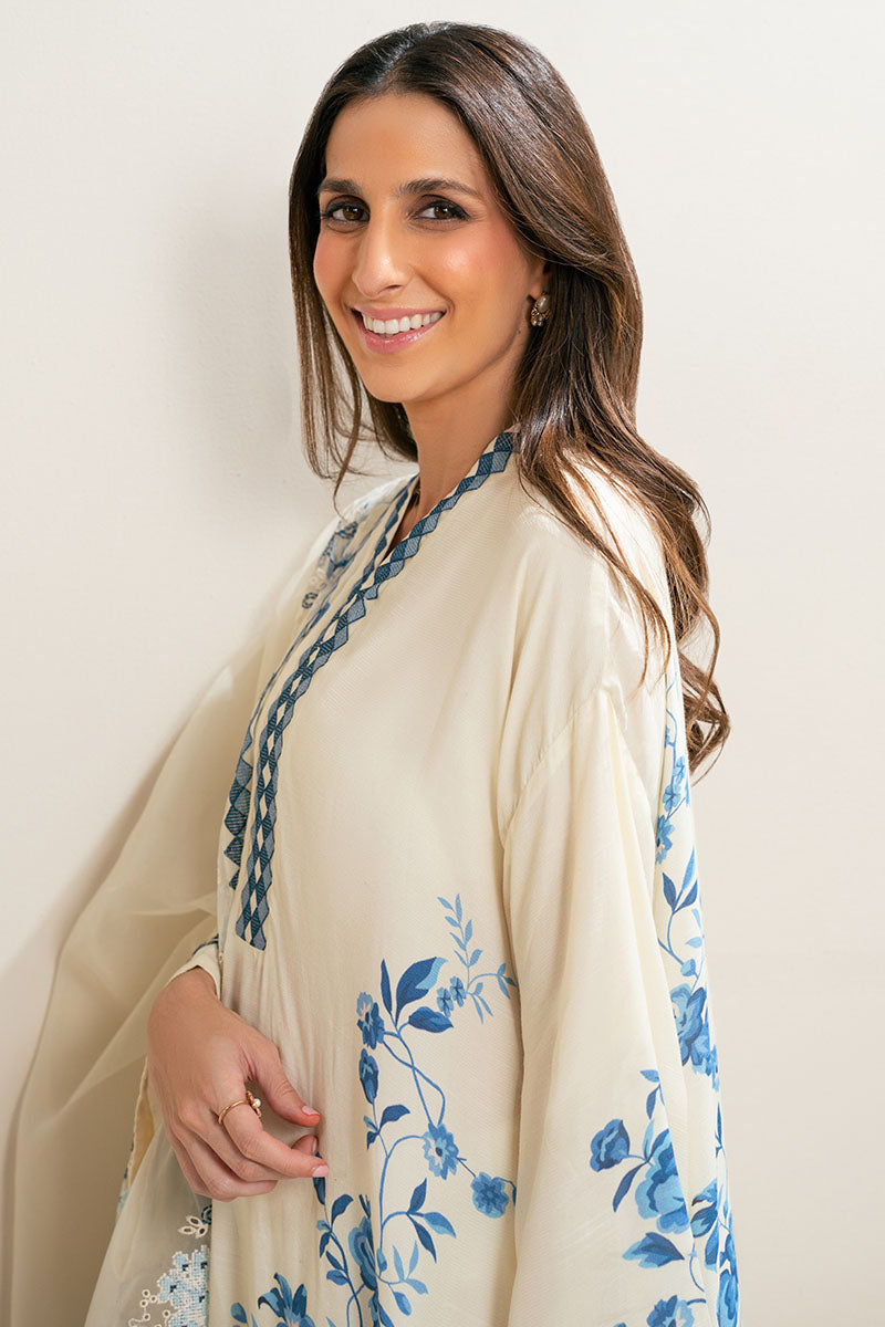GARDENIA GRACE-2PC (SHIRT & DUPATTA) - Pehnaawaa