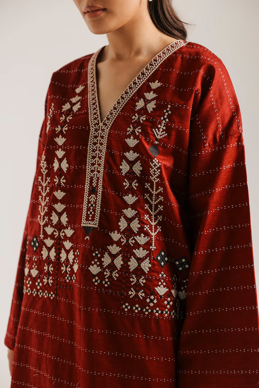 EMBROIDERED SHIRT (E7626/102/304) - Pehnaawaa
