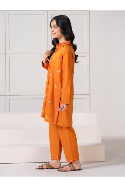 Embroidered 2 Piece Lawn Suit for Girls