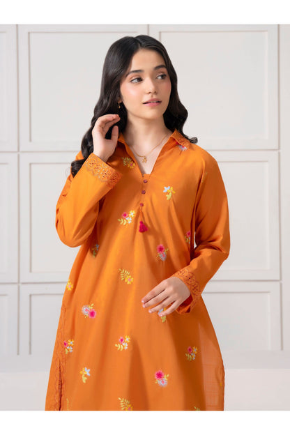 Embroidered 2 Piece Lawn Suit for Girls