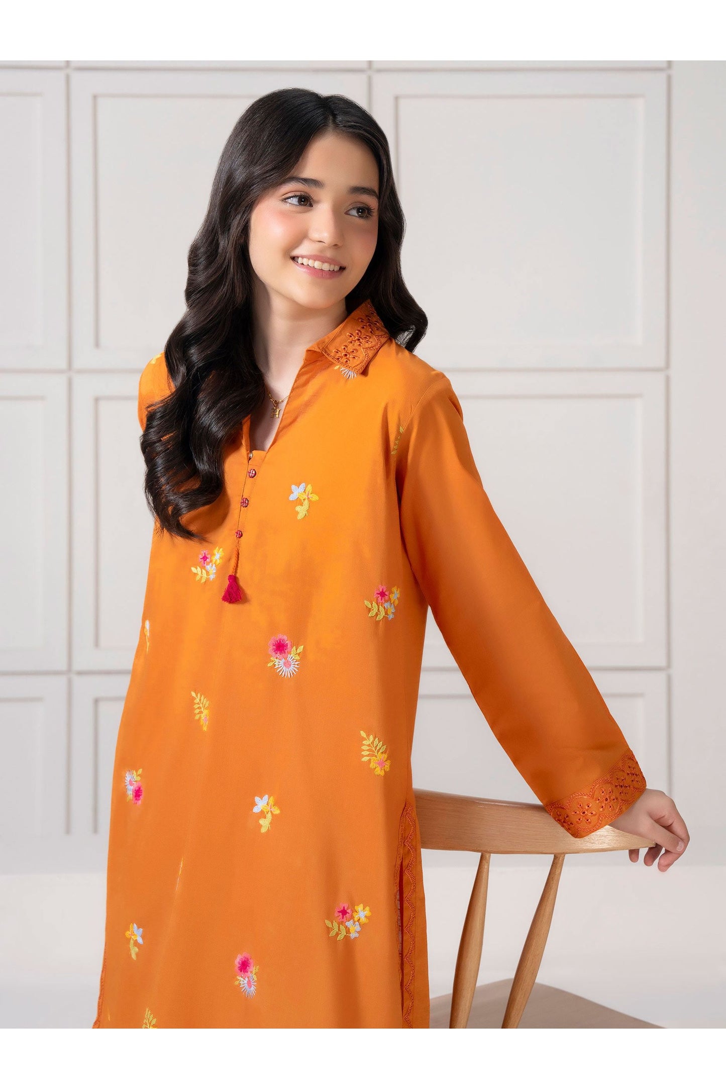 Embroidered 2 Piece Lawn Suit for Girls