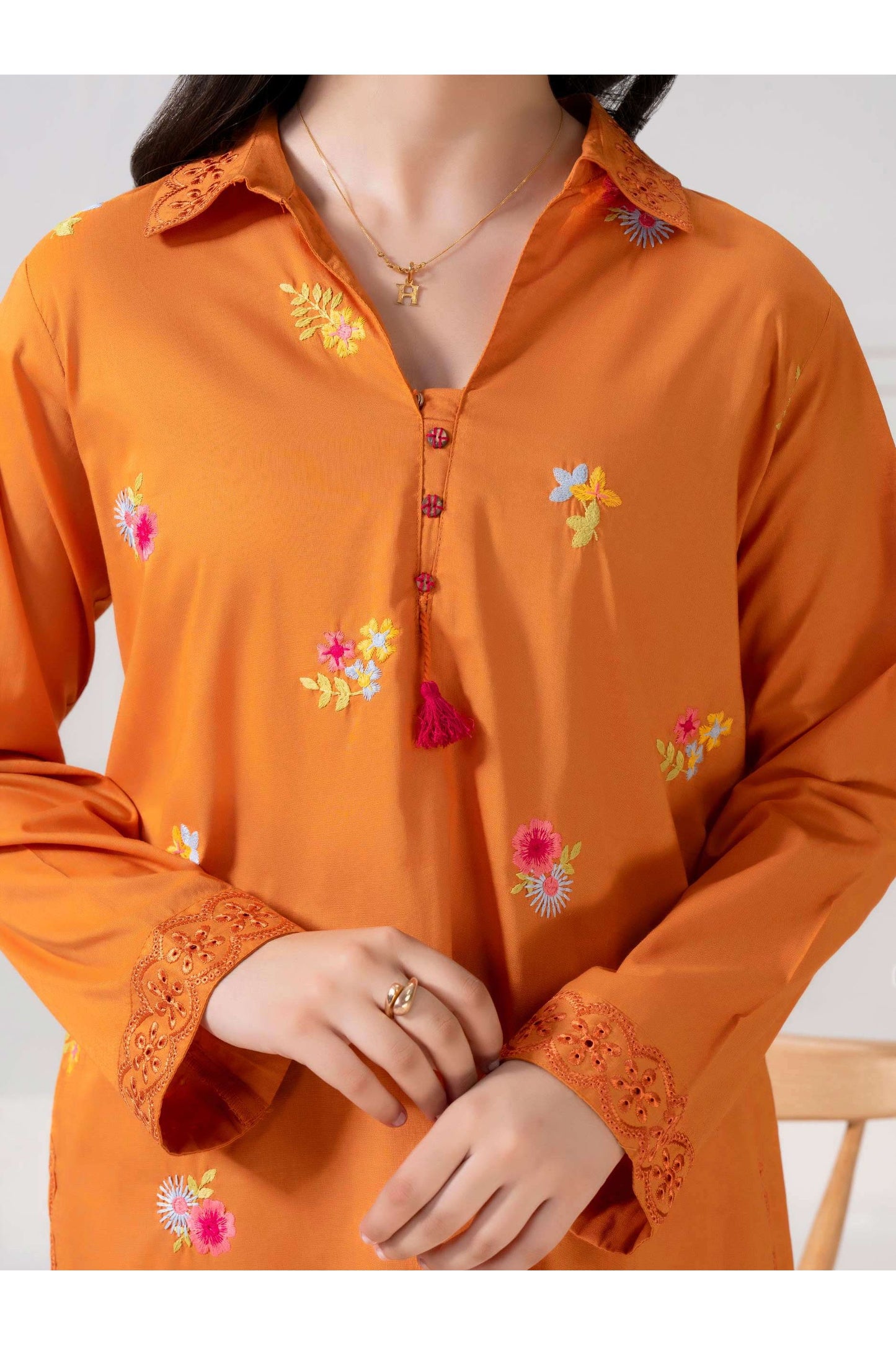 Embroidered 2 Piece Lawn Suit for Girls