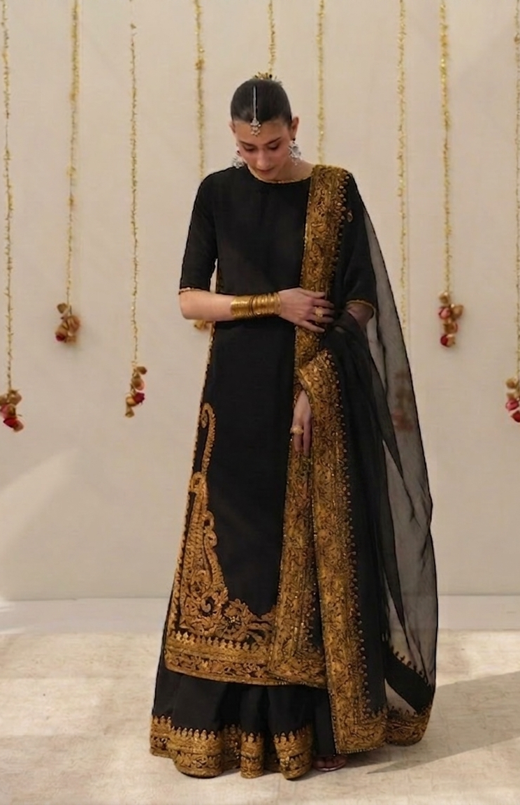 Festive-26 Zarshab Black