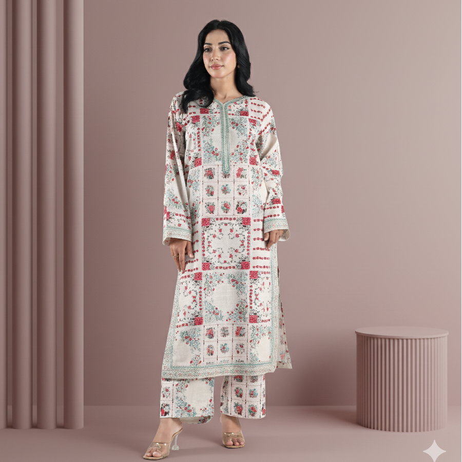 Floral Mist | 2 Piece Khaddar