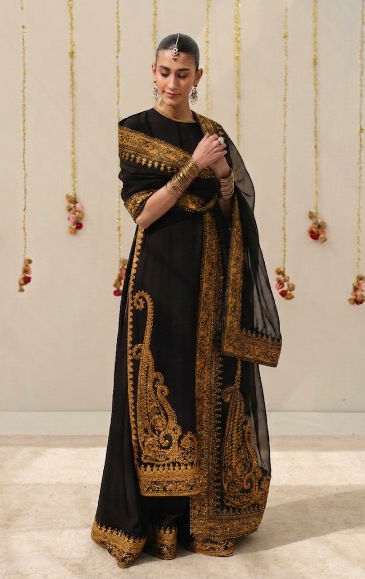 Festive-26 Zarshab Black
