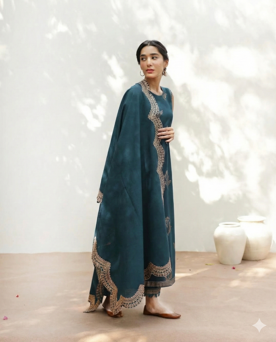 Zinc Aura 3-Piece Stitched Suit