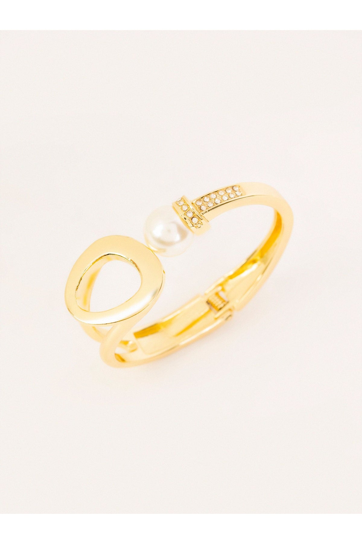 Gold Pearl Bracelet | Cutdana Embellished Cuff