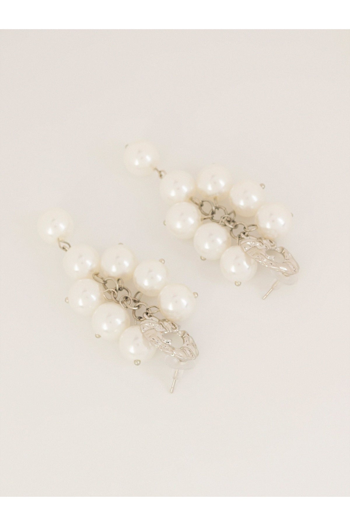 Ivory Pearl Cluster Earrings | Cutdana Drop
