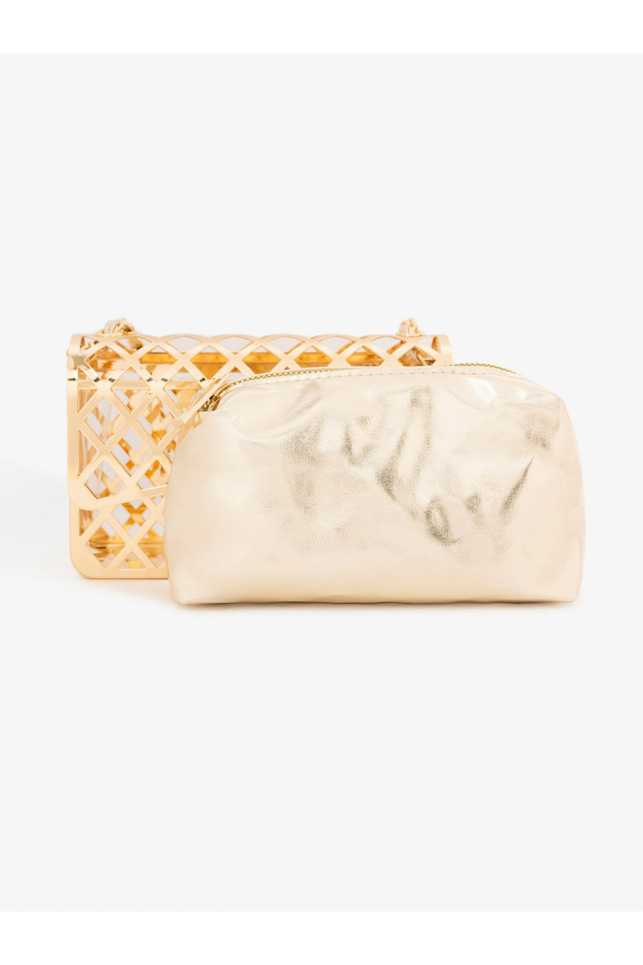 Chic Metal Clutch For Elegant Evening Occasions And Weddings