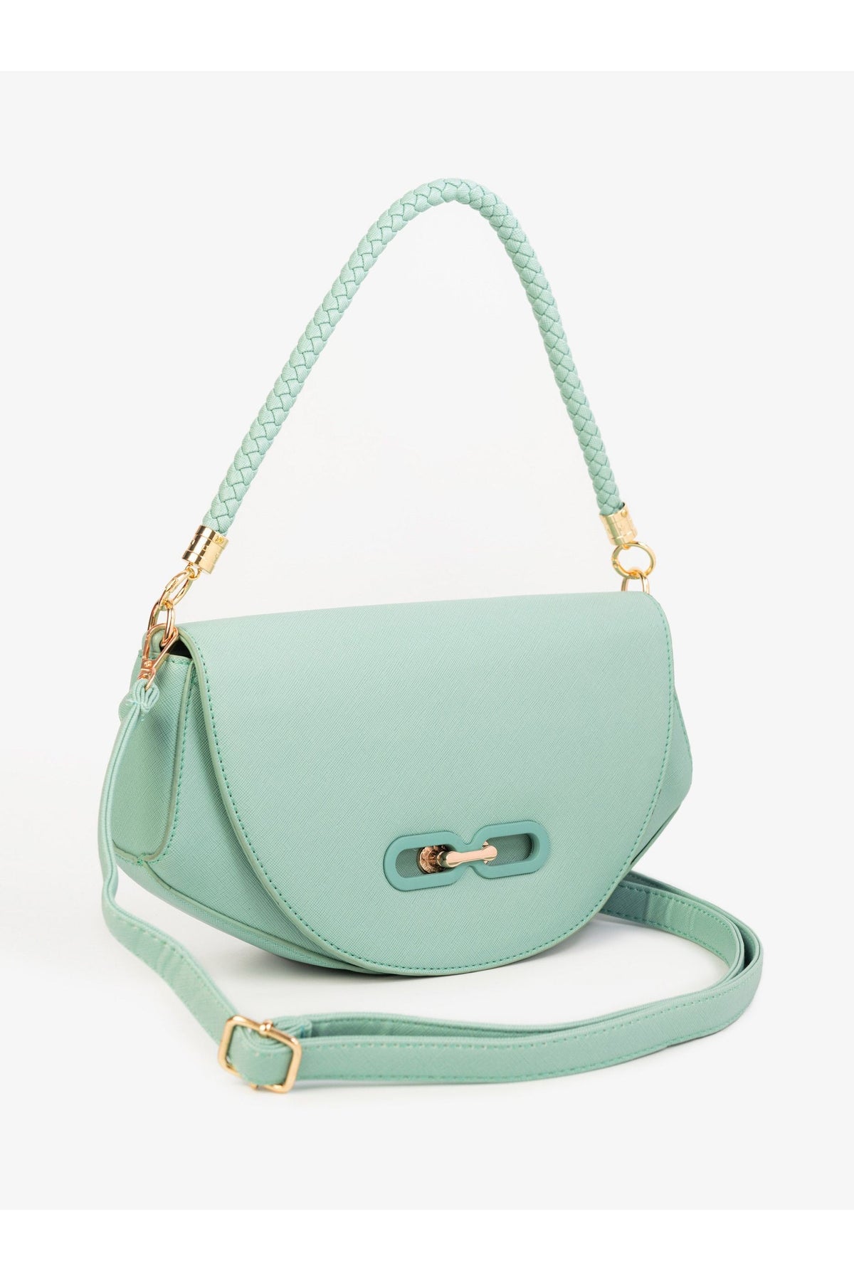 Turquoise Grace Saddle Bag – Everyday Chic Handbag