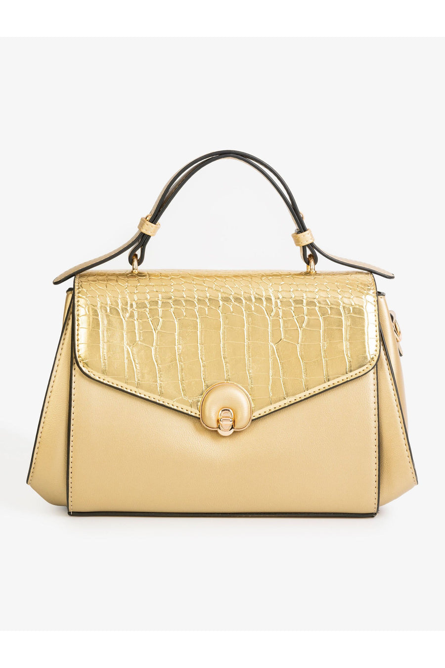 Chic Dual Tone Handbag With Elegant Rexine Craft For Any Season