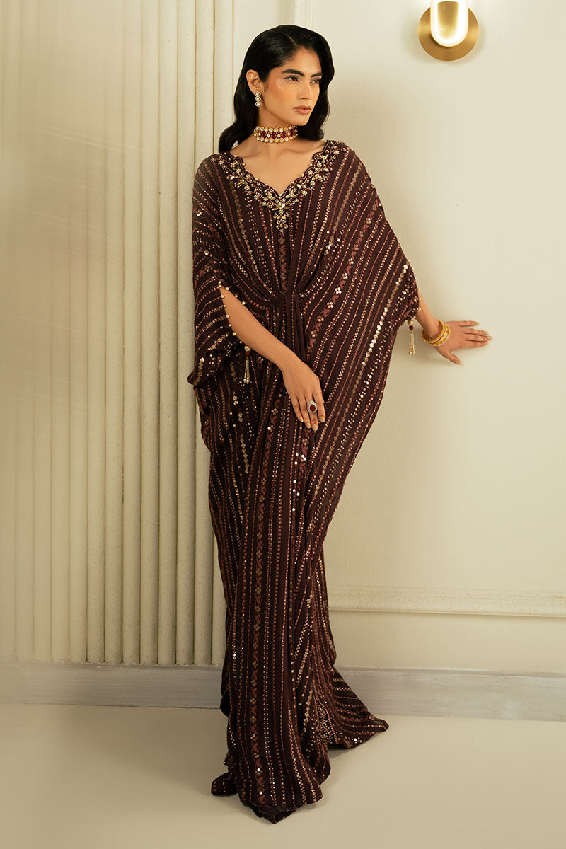 POTENT MIST EMBROIDERED CHIFFON SHIRT - Pehnaawaa