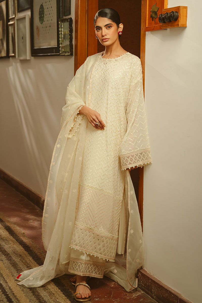 GENTEL GLAZE-3PC (SHIRT, TROUSER & DUPATTA)