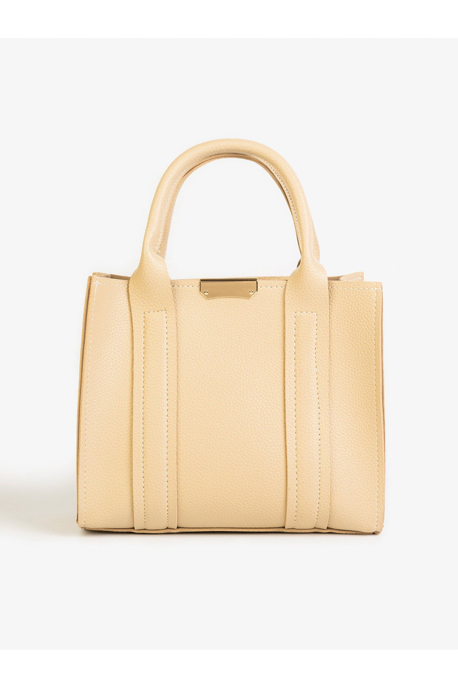 Elegant Pebbled Handbag For Daily Use With Timeless Sophistication