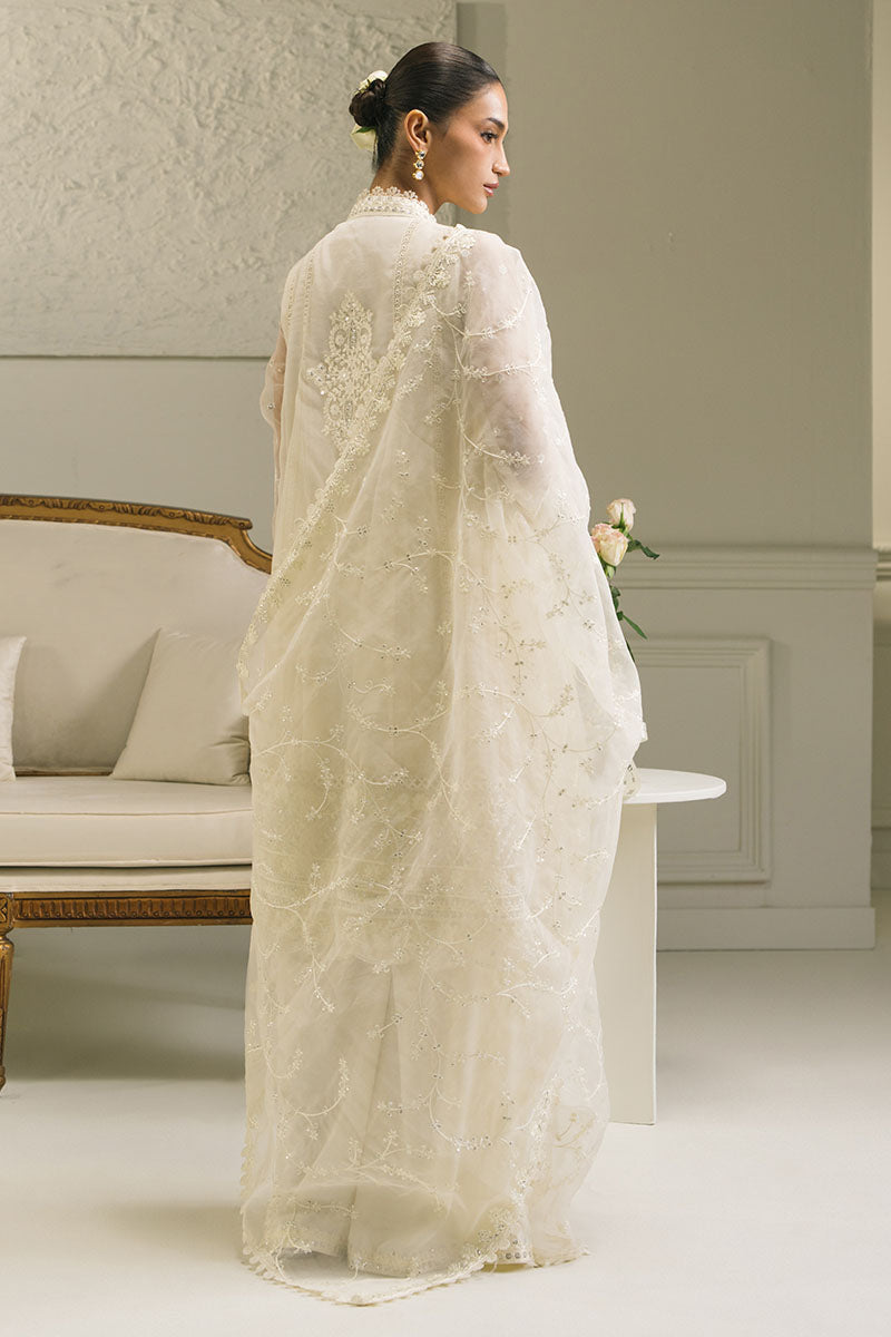 IVORY BLOOM-3 PC (SHIRT, DUPATTA & TROUSER) - Pehnaawaa
