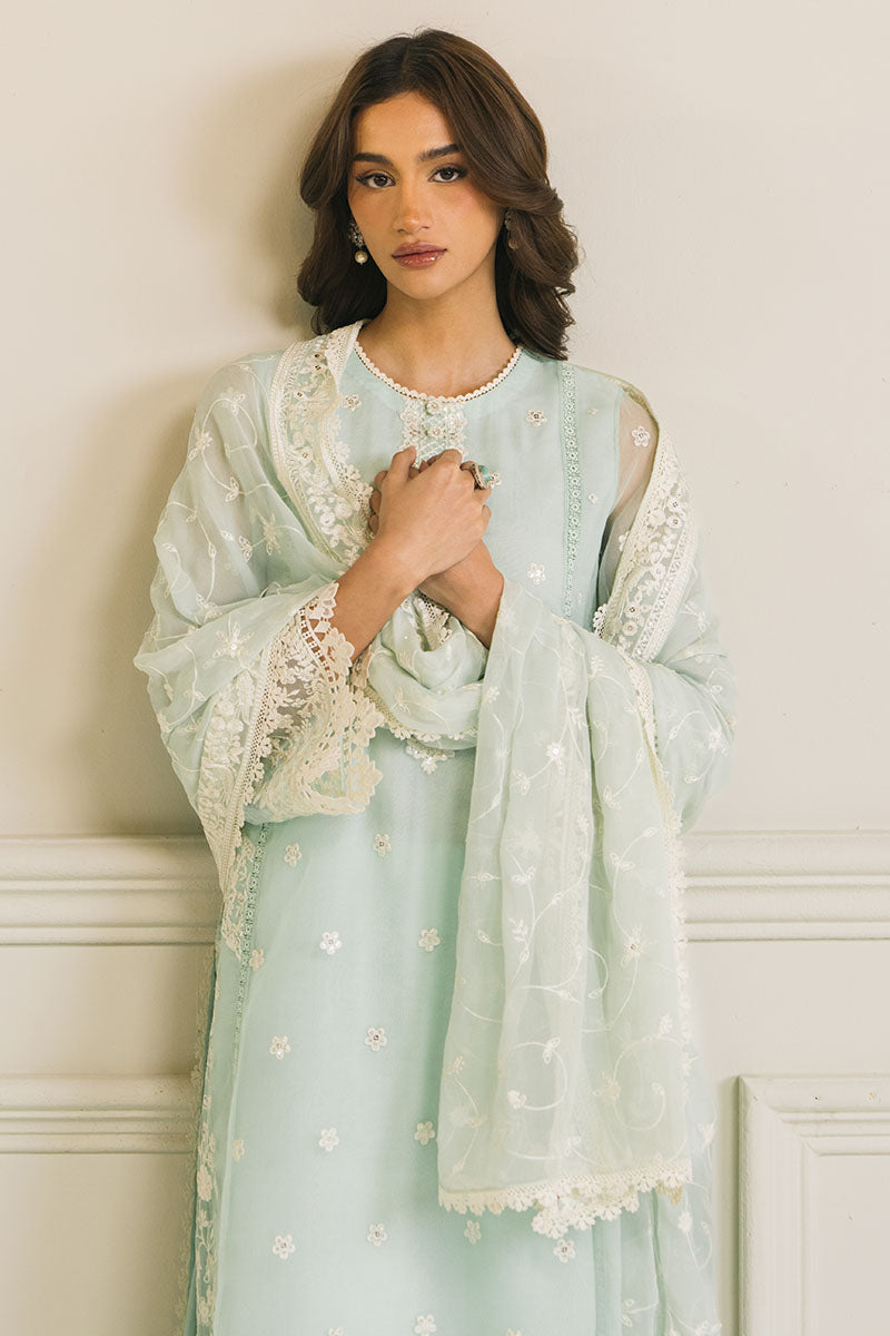 MINT FLO-3 PC (SHIRT, DUPATTA &TROUSER) - Pehnaawaa