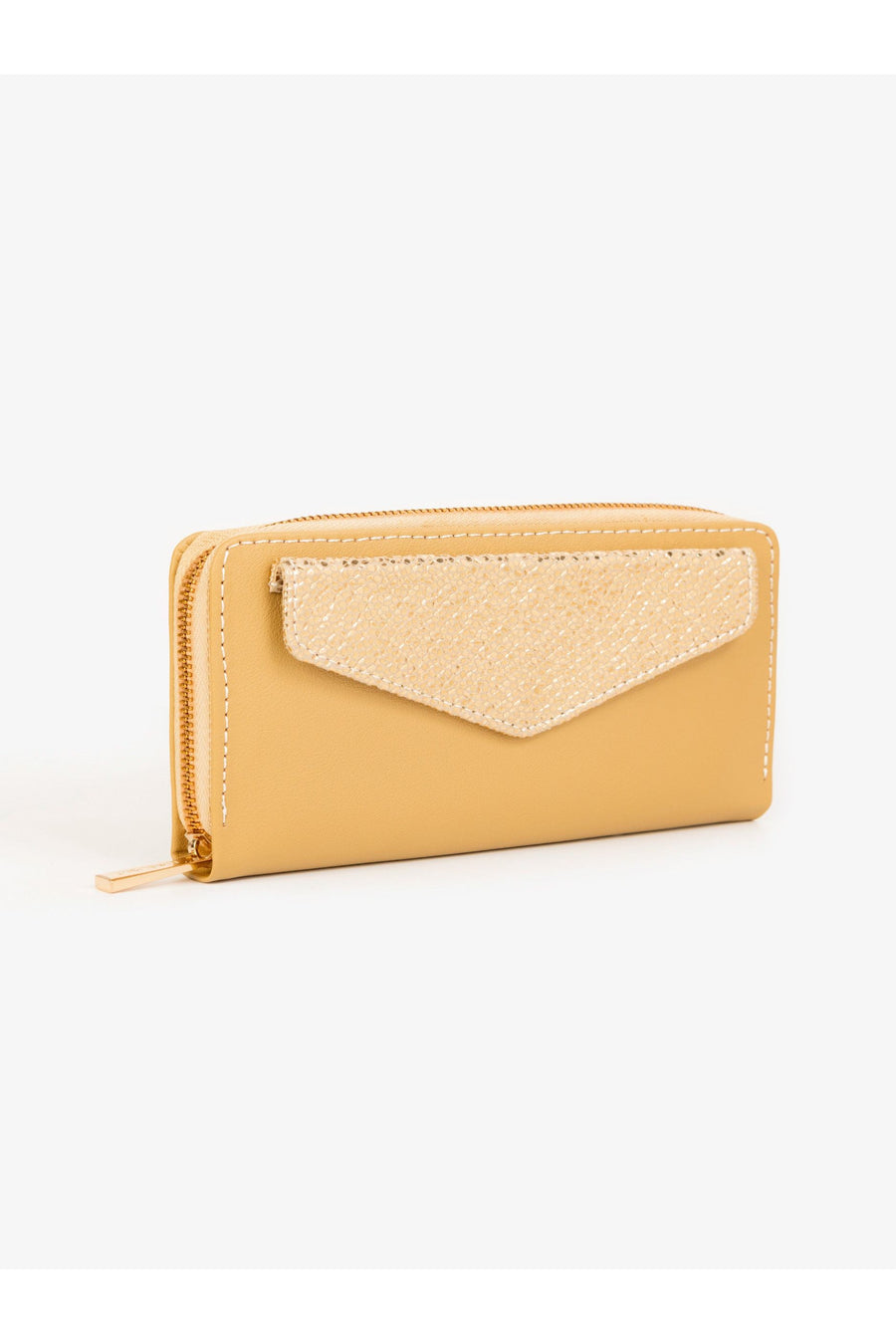 Elegant Dual Tone Glitter Wallet For Everyday Sophistication