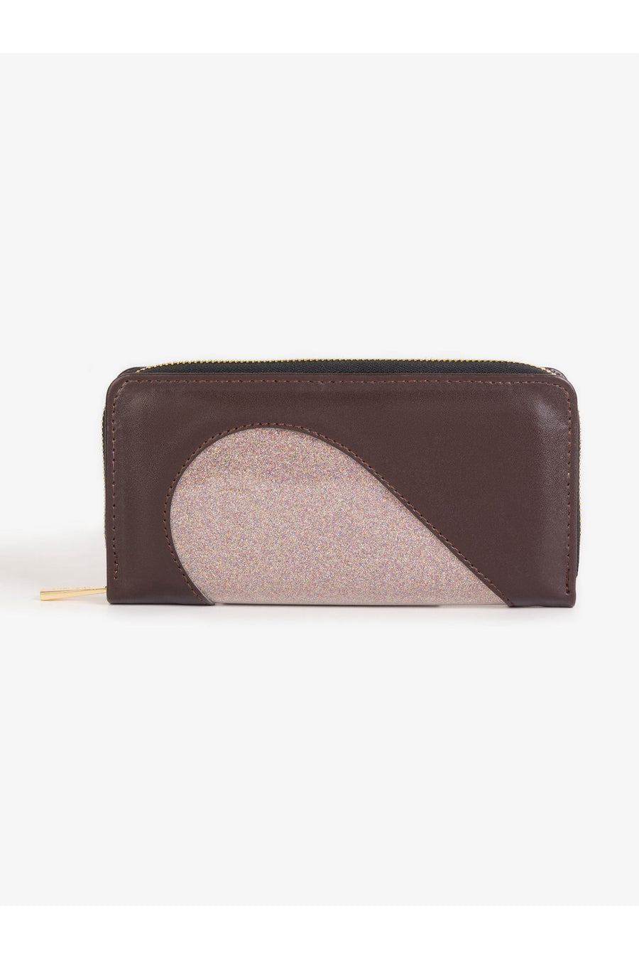 Chic Glitter Wallet In Elegant Dual Tone For Everyday Use