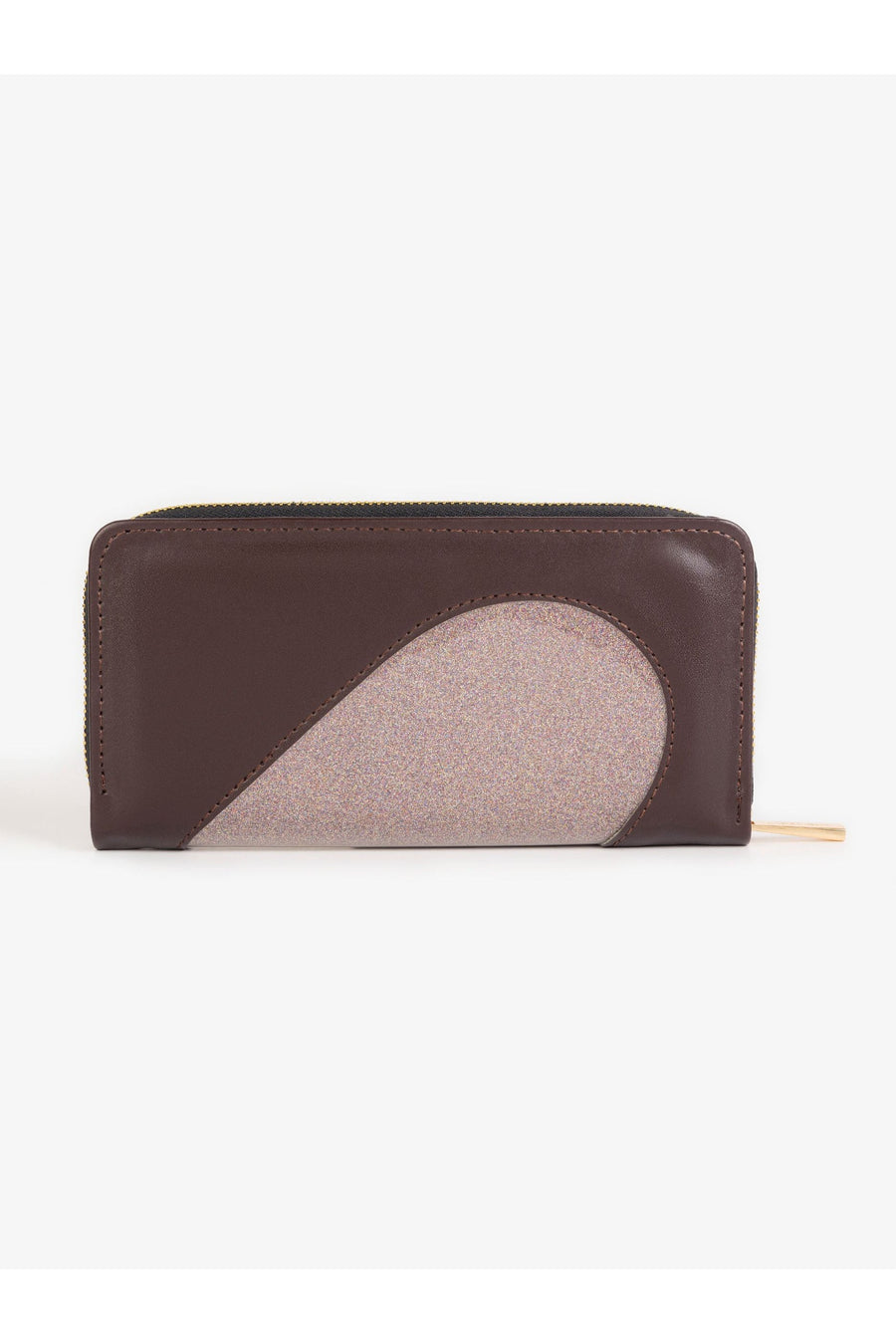 Chic Glitter Wallet In Elegant Dual Tone For Everyday Use