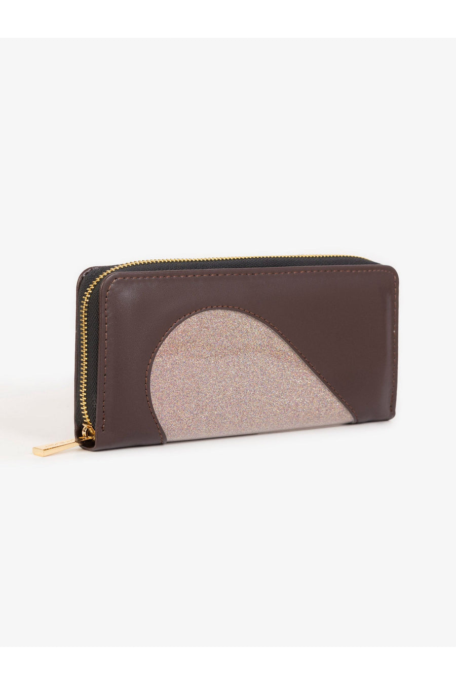 Chic Glitter Wallet In Elegant Dual Tone For Everyday Use