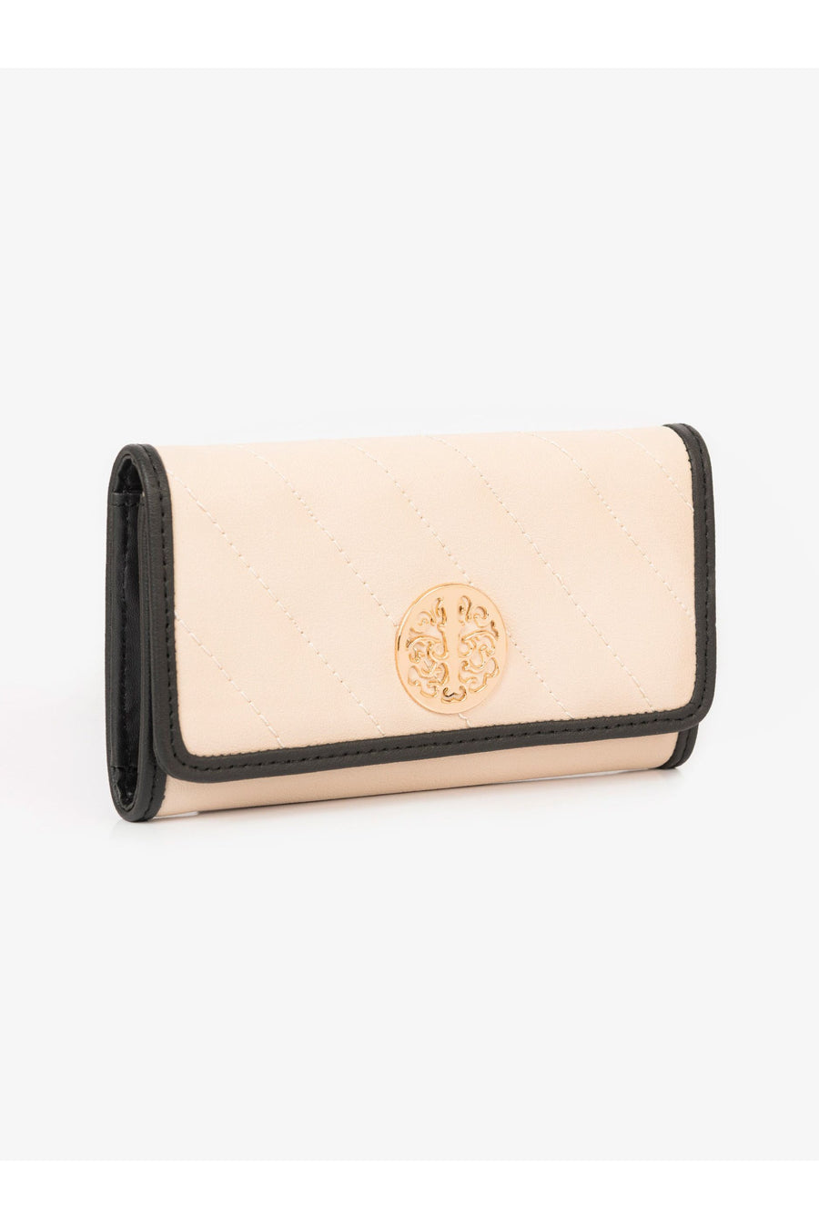Two-tone Quilted Wallet for Luxe Style