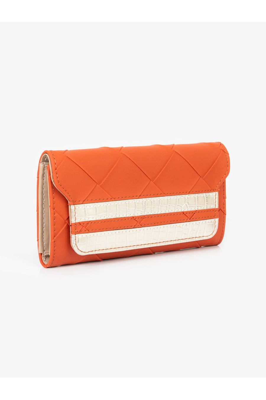 Two-Tone Textured Luxury Wallet for Daily Use
